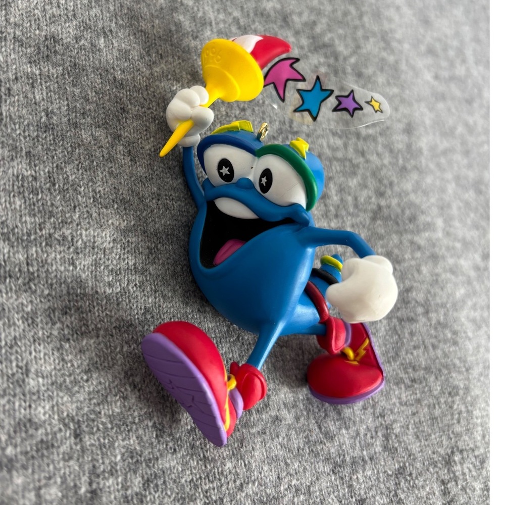 Hallmark Keepsake Ornament Izzy 1996 Atlanta Olympic Mascot QXE5724 Blue Torch